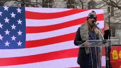 Dr Carrie Madej at the Freedom Rally in DC Jan 6th 2021