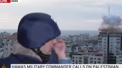 WATCH: GAZA AIRSTRIKE LIVE ON TV!