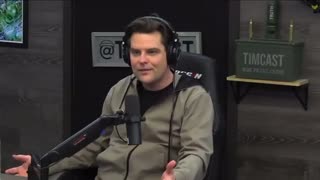 Congressman Matt Gaetz joins Tim Pool on his Timcast.