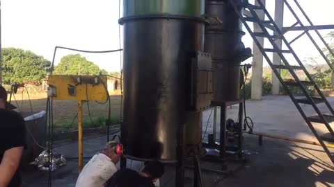 Oil produced in the tire pyrolysis process installed in Brazil
