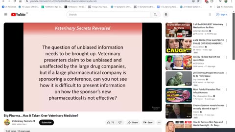 Big Pharma...Has It Taken Over Veterinary Medicine?THE MULTI-BILLION SCAMDEMIC OF SATANIC PHARMA GENOCIDE OF OUR PETS!