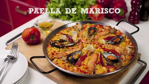 Paella de Marisco - Receta Arroz Brillante Sabroz