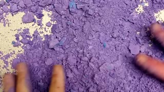 ASMR Purple & Glitter Cornstarch Crush