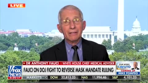 Fauci Says Biden DOJ Asked Federal Appeals Court to Reverse Order Lifting Airplane Mask Mandate to Preserve Power