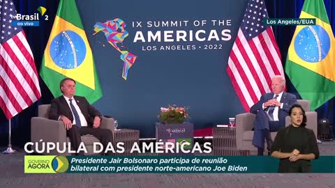 Interview Presidentes Jair Bolsonaro e Joe Biden avivo