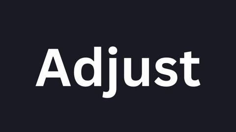 How To Pronounce "Adjust"