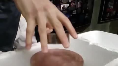 When you try to slam a magnet against a super chilled slab of copper