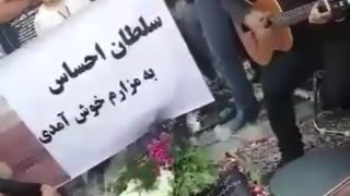Man Plays Guitar in his Dad's Funeral