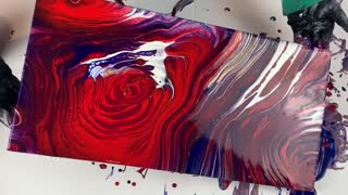 (104) Tree Ring Pour With Arteza Acrylics -Acrylic Pouring
