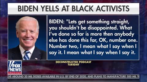 Aggressive Biden to the blacks: "You should not be disappointed"