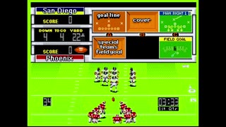 Madden92 (Sega Genesis) San Diego vs Phoenix Part1