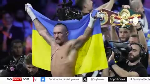 Fury vs Usyk_ Tyson Fury shoves Oleksandr Usyk in weigh-in clash Sky News