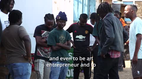 Scenes: Kenyan rapper's words inspire commu