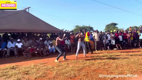 TWO Hard Boxers In Jeans, TRADITIONAL BARE KNUCKLE MUSANGWE