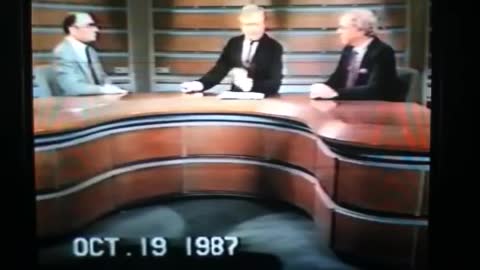 Crash of 1987- Live news reports of Stock Market Crash