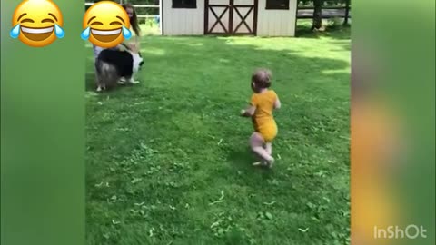 So funny moments of kids and dogs