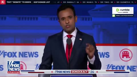 Vivek Ramaswamy's Closing Statement, First Republican Debate.Live