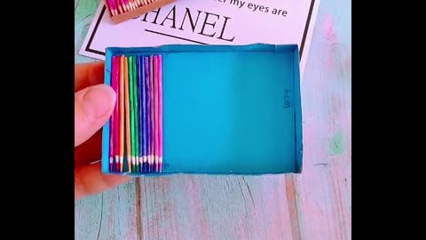 কিভাবে রং পেন্সিল বক্স তৈরি করবেন How To Make A Color Pencile Box