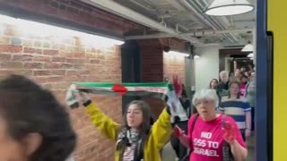 50 Anti-Israel protesters were arrested after shutting down the Senate cafeteria yesterday.