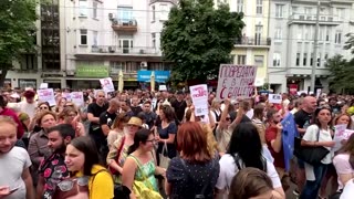Bulgarians protest violence against women