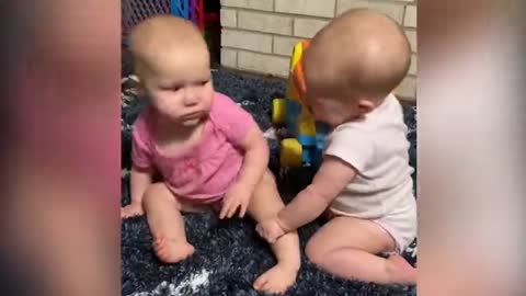 FUNNY TWINS BABY ARGUING OVER EVERYTHING _ 10 Funny Babies and Pets