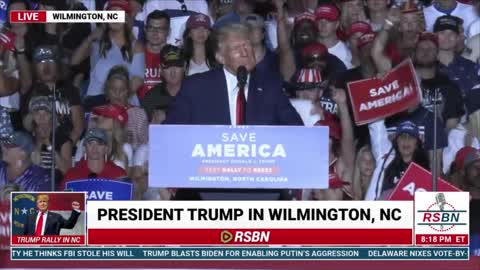 PRESIDENT DONALD J. TRUMP’S SAVE AMERICA RALLY LIVE IN WILMINGTON, NC 9/23/22