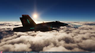 FA-18Cs join up over the Pacific