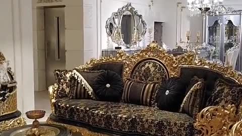 Shiny furniture made of indigenous wood is attractive in Pakistan