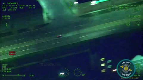Air unit chase motorcyclist who was doing wheelies, doughnuts, runs out of gas and arrested