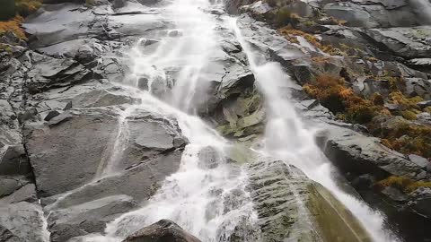 Majestic waterfalls with beautiful music and relaxing sounds of water