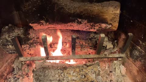 Fire Place Yule Log Burning Wood 60 minutes 1 hour Relaxing Videos Long (11-27-2020) (5) 4K