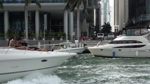Miami Boats Yachts all out loaded with fun people !!!