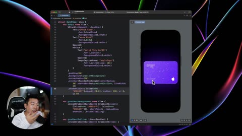 10. SwiftUI Card Interactive Particles