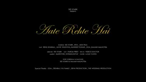 B Praak - Aate Rehte Hain ( Video Song ) Sid Stark - Jaani - Zohrajabeen -