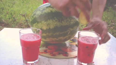How to make a refreshing watermelon drink