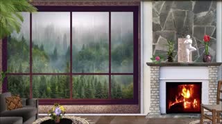 Relaxing Window rainstorm