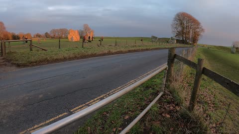 Sunset at Avebury. Speed lapse GoPro