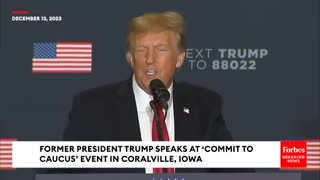 Former President Donald Trump Holds Rally in Coralville, Iowa
