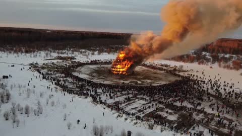 The Burning Of The Tower Of Babel Replica