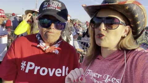 Yavapai County patriot talks about Yavapai Canvass at GA Trump Rally