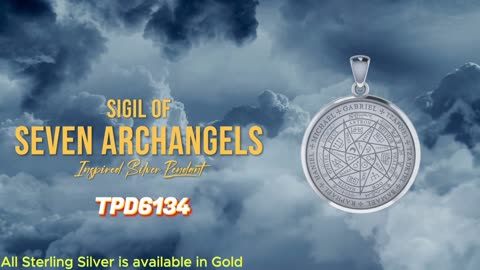 Discover the Divine: Sigil of Seven Archangels Silver Pendant Unveiled