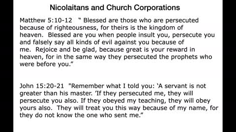 Nicolaitans and Church Corporations