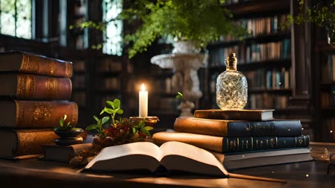 Library Nature Ambience for Wisdom Intellect Boost IQ Relax Meditation