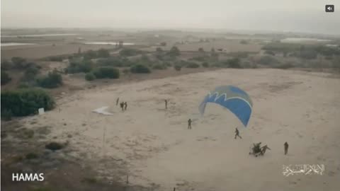 Muslim Terrorists paraglide into Israel