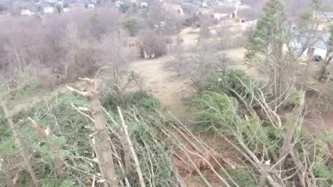 Tornado aftermath damage documented in California city