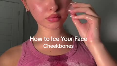 HOW TO APPLY ICE ON FACE !!!
