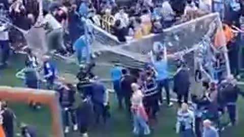 Mancity fans celebrating or what