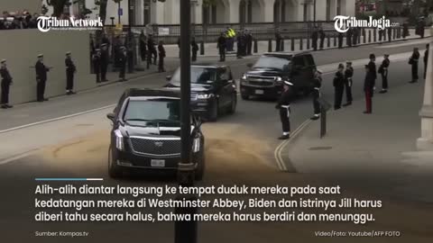 BIDEN DUDUK JAUH DI BELAKANG SAAT PEMAKAMAN RATU ELIZABETH