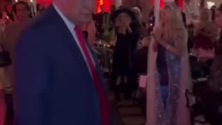 Donald Trump and Melania spotted at Mar-a-Lago Halloween party