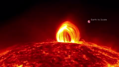 NASA - Fiery Looping Rain on the Sun